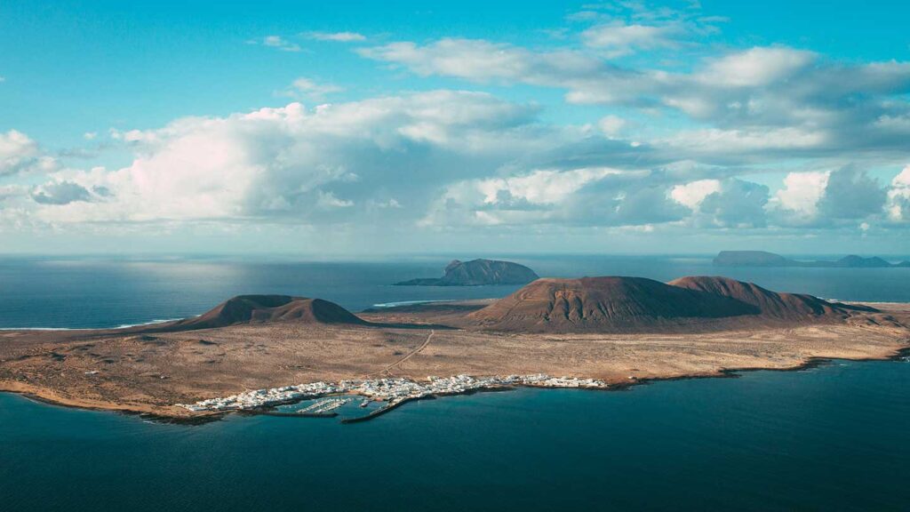 La Graciosa Island is part of the Canary Islands of Spain